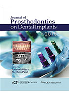  Journal of Prosthodontics on Dental Implants- نویسنده Avinash Bidra