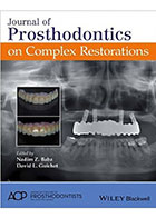 کتابJOURNAL OF PROSTHODONTICS ON COMPLEX RESTORATIONS 2016- نویسندهNADIM Z. BABA